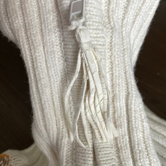 Tiara International Striped Cardigan Sweater Zip Front Women XL Tassel Pull READ - Picture 12 of 16